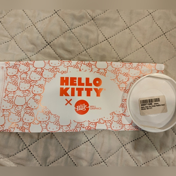 new with box hello kitty dry erase restik wall stickers set of 2 - Picture 4 of 5